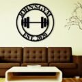 Gym Sign, Personalized Home Gym Sign, Metal Gym Art