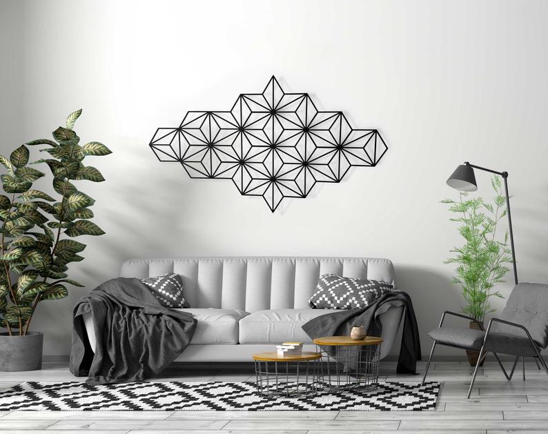Harmony - Geometric Wall Art, Minimalist Wall Art, Metal Wall Art - Dezin