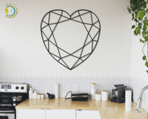 Heart Strings Metal Wall Art Home Decor Gift Mandala