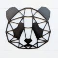 Laser Cut Geometric Panda Bear Hanging Animal Wall Decor