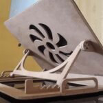 Laser Cut Laptop Stand Layout Free CDR Vector