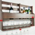 Laser Cut Wine Rack for Wall CDR Free Vector