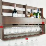 Laser Cut Wine Rack for Wall CDR Free Vector