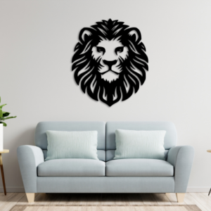 Lion Wall Hanging Metal Art Vector File Free - Dezin.info