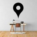 Location Icon Wall Decor Wall Sticker CDR DXF Free Vector