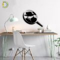 Magnifying Glass Wall Decor Laser Cut Plasma CDR DXF SVG Free Vector