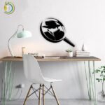 Magnifying Glass Wall Decor Laser Cut Plasma CDR DXF SVG Free Vector
