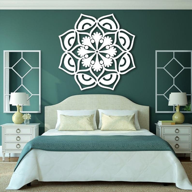 Mandala Flower Metal Art - Mandala Metal Art - Dezin Mandala Flower Metal Art - Mandala Metal Art