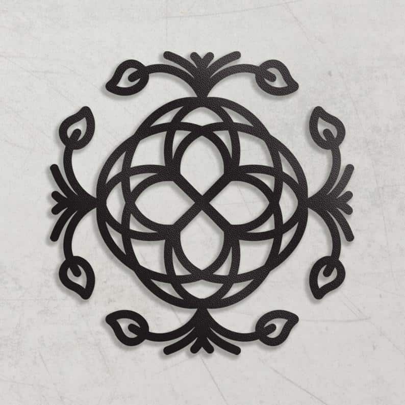 Metal Fancy Decoration Motif 1, Metal Wall Decor, Metal Wall Art - Dezin