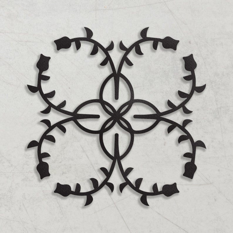 Metal Fancy Decoration Motif 4, Metal Wall Decor, Metal Wall Art - Dezin