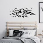 Metal Wall Art Mountains Metal Wall Decor Metal Wall Sign - Dezin