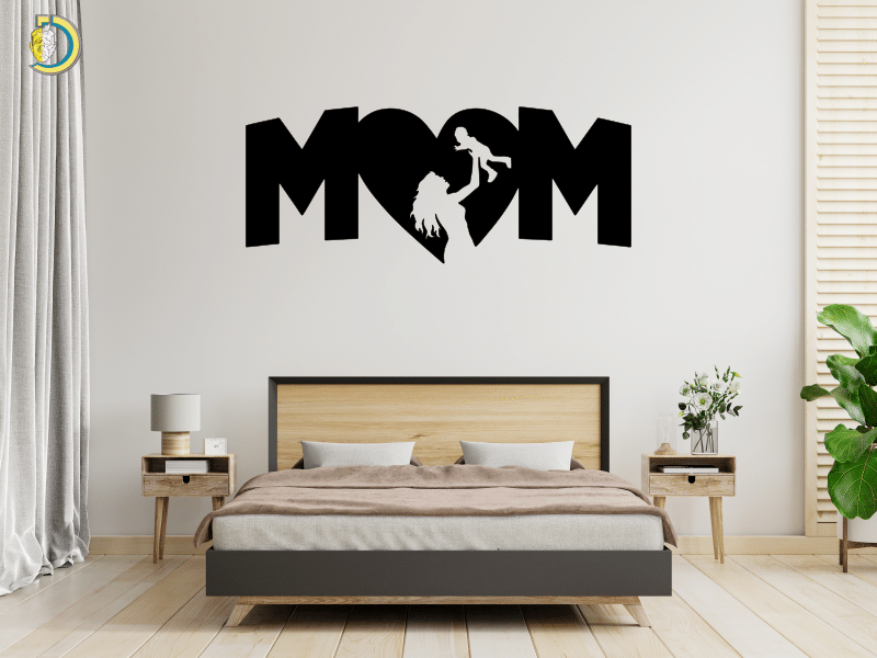 Download Mothers Day Wall Decor Wall Art CDR DXF Free Vector - Dezin.info