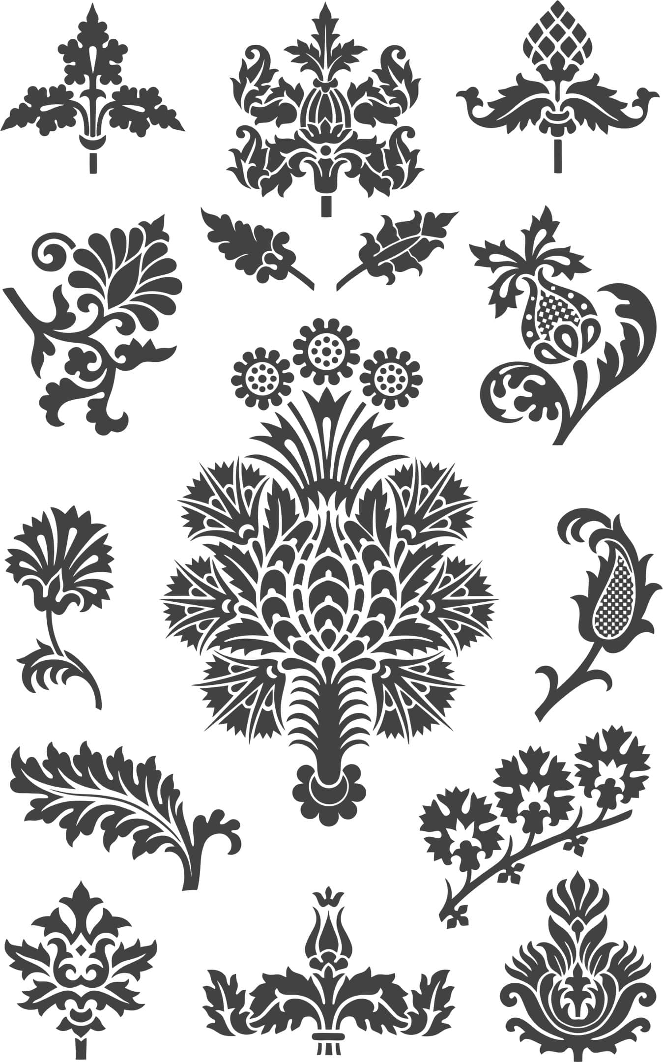 Ornament Set Cdr Eps Svg Free Vector - Dezin