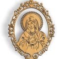 Our Lady Laser Cutting CDR DXF Free Vector