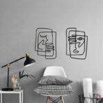 Picasso One Line Drawing Metal Wall Art for Office Decor