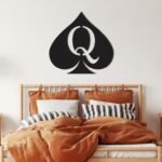 Queen Of Spades Wall Decor From Wood Wooden Wall Art
