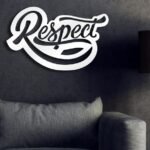 Respect Wooden Sign, Bar Wall Decor, Wood Wall Art