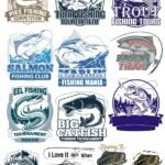 Sea Fishes Silhouette CDR Free Print Vector