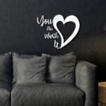 You Are Worth It Wood Sign, Bedroom Wall Art