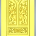 3D Door Design 032 Wood Carving Free RLF File For CNC Router