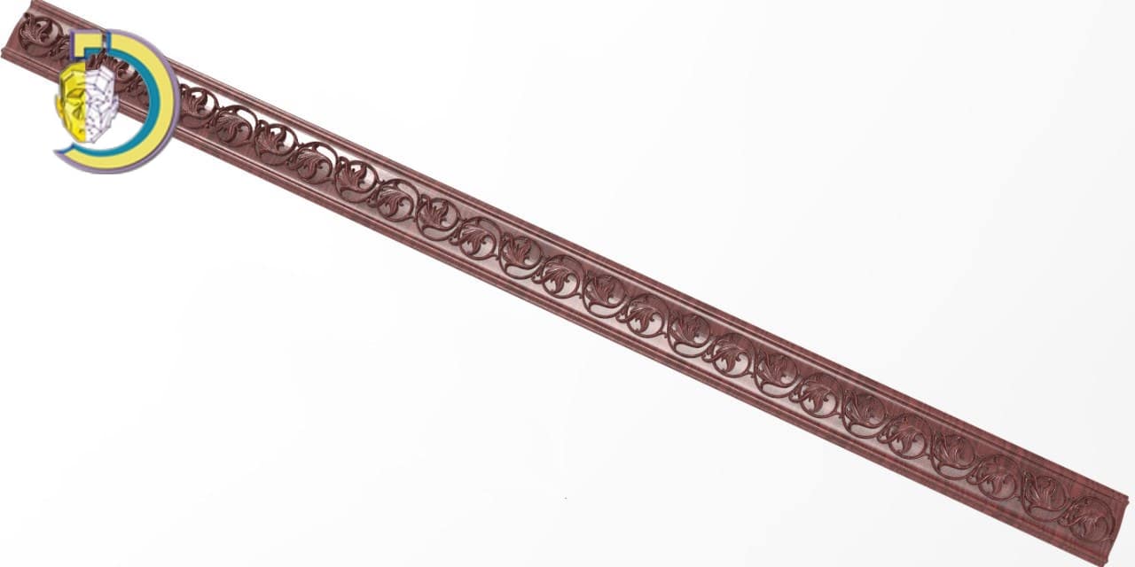 Baguette Wood Carving 01 Free STL 3D Model - Dezin Baguette Wood Carving 01 Free STL 3D Model