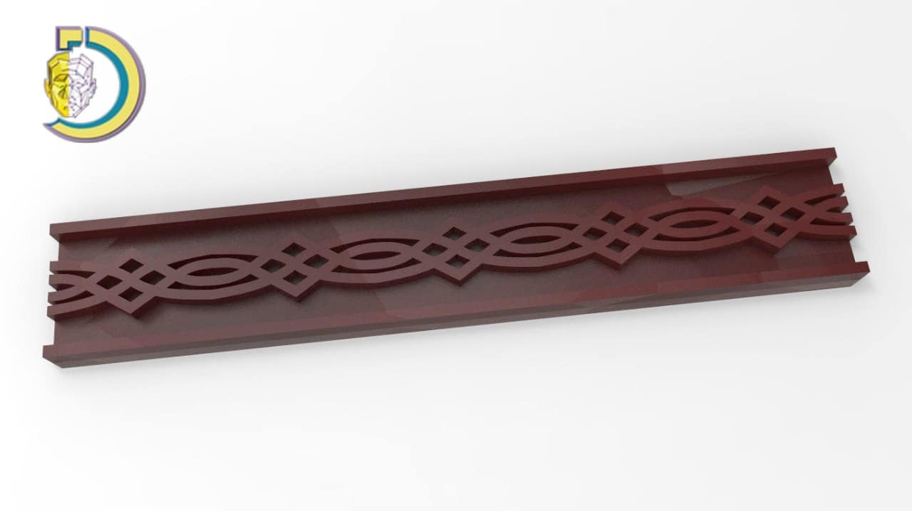 Baguette Wood Carving 32 Free STL 3D Model - Dezin Baguette Wood Carving 32 Free STL 3D Model