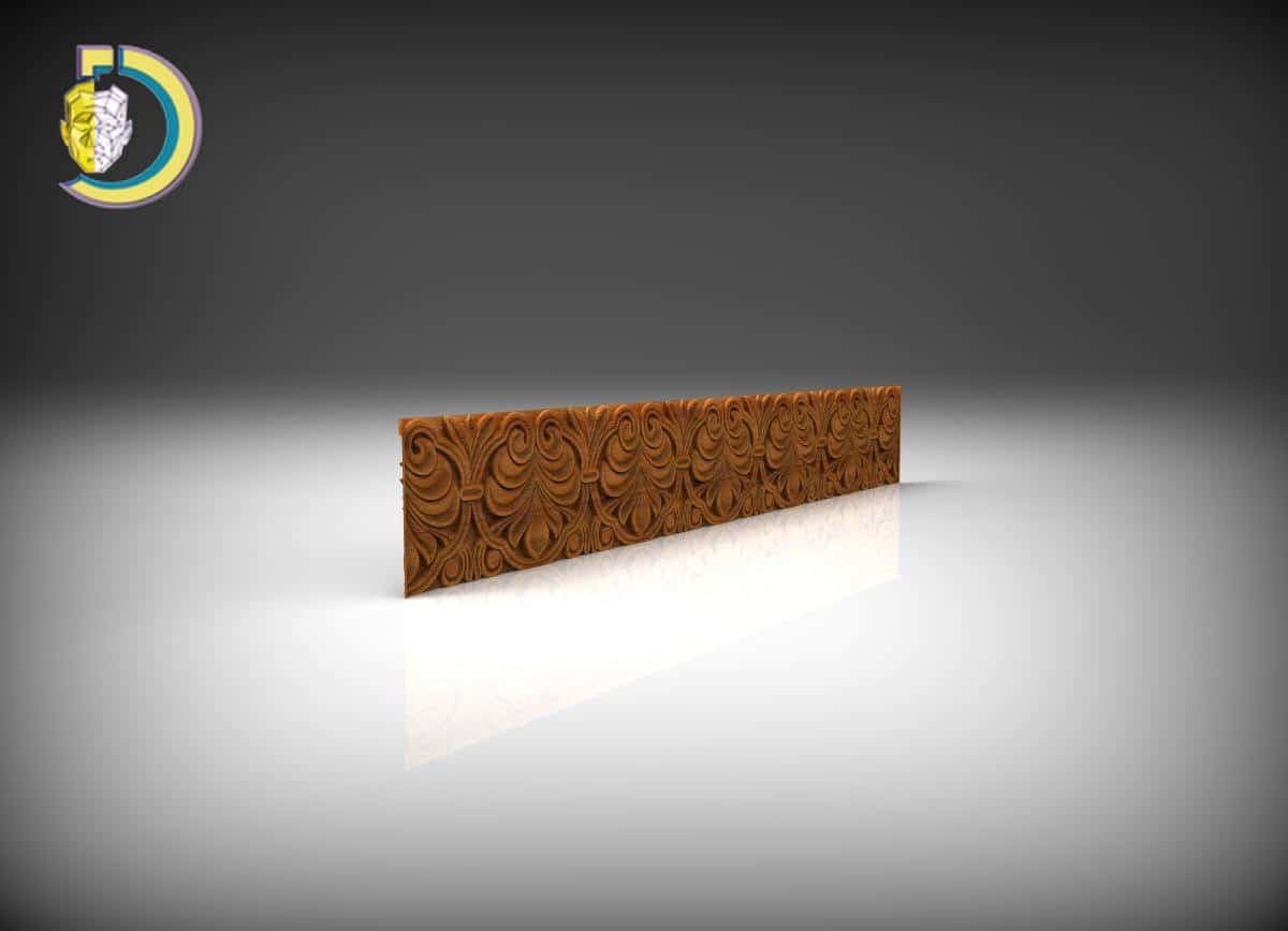 Baguette Wood Carving 42 Free STL 3D Model - Dezin Baguette Wood Carving 42 Free STL 3D Model