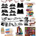 Books Set CDR Free Vector Clipart