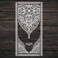 Decorative Door Design 33 CDR DXF Laser Cut Free Vector