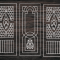 Decorative Door Design 40 CDR DXF Laser Cut Free Vector
