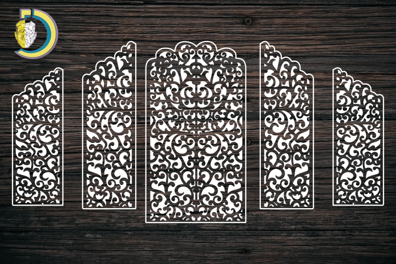 Decorative Door Design 41 CDR DXF Laser Cut Free Vector - Dezin Decorative Door Design 41 CDR DXF Laser Cut Free Vector