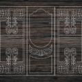 Decorative Door Design 06 CDR DXF Laser Cut Free Vector