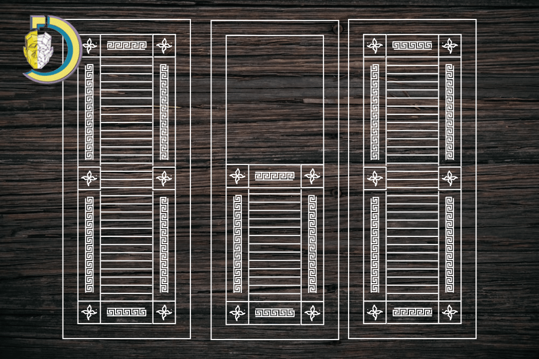 Decorative Door Design 23 CDR DXF Laser Cut Free Vector - Dezin Decorative Door Design 23 CDR DXF Laser Cut Free Vector