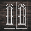 Decorative Door Design 27 CDR DXF Laser Cut Free Vector