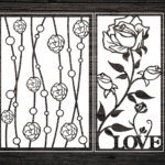 Decorative Screen Panel 123 CDR DXF Laser Cut Free Vector