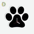 Dog Foot Print Wall Clock Design Vector