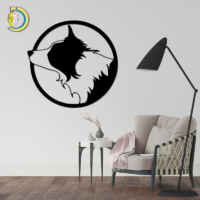 Dog Metal Wall Decor Panel Free Vector - Dezin