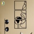 Large Metal 3 Piece Wall Art Metal Wall Decor Free Vector