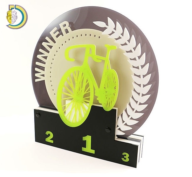 Laser Cut Acrylic Cycling Trophy PDF Free Vector Laser Cut Acrylic Cycling Trophy PDF Free Vector
