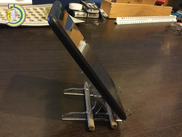 Laser Cut Acrylic Phone Stand Free Vector - Dezin Laser Cut Acrylic Phone Stand Free Vector