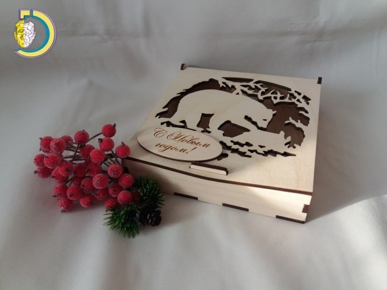 Laser Cut Beer Box For Sweets CDR Free Vector - Dezin Laser Cut Beer Box For Sweets CDR Free Vector