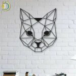 Laser Cut Cat Head Wall Decor Free Vector