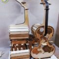 Laser Cut Cello Violin Minibar CDR Free Vector