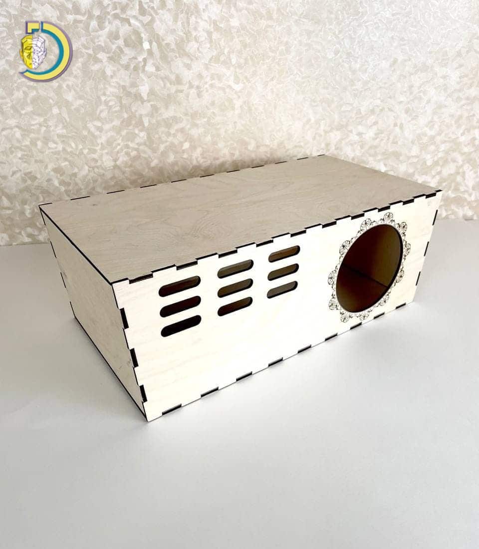 Laser Cut Chinchilla Hut Hideout House CDR Free Vector - Dezin Laser Cut Chinchilla Hut Hideout House CDR Free Vector