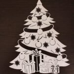 Laser Cut Christmas Tree DXF Free Vector