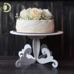 Laser Cut Decorative Wedding Cake Stand CDR Free Vector