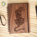 Laser Cut Engrave Tiger Book Cover CDR Free Vector