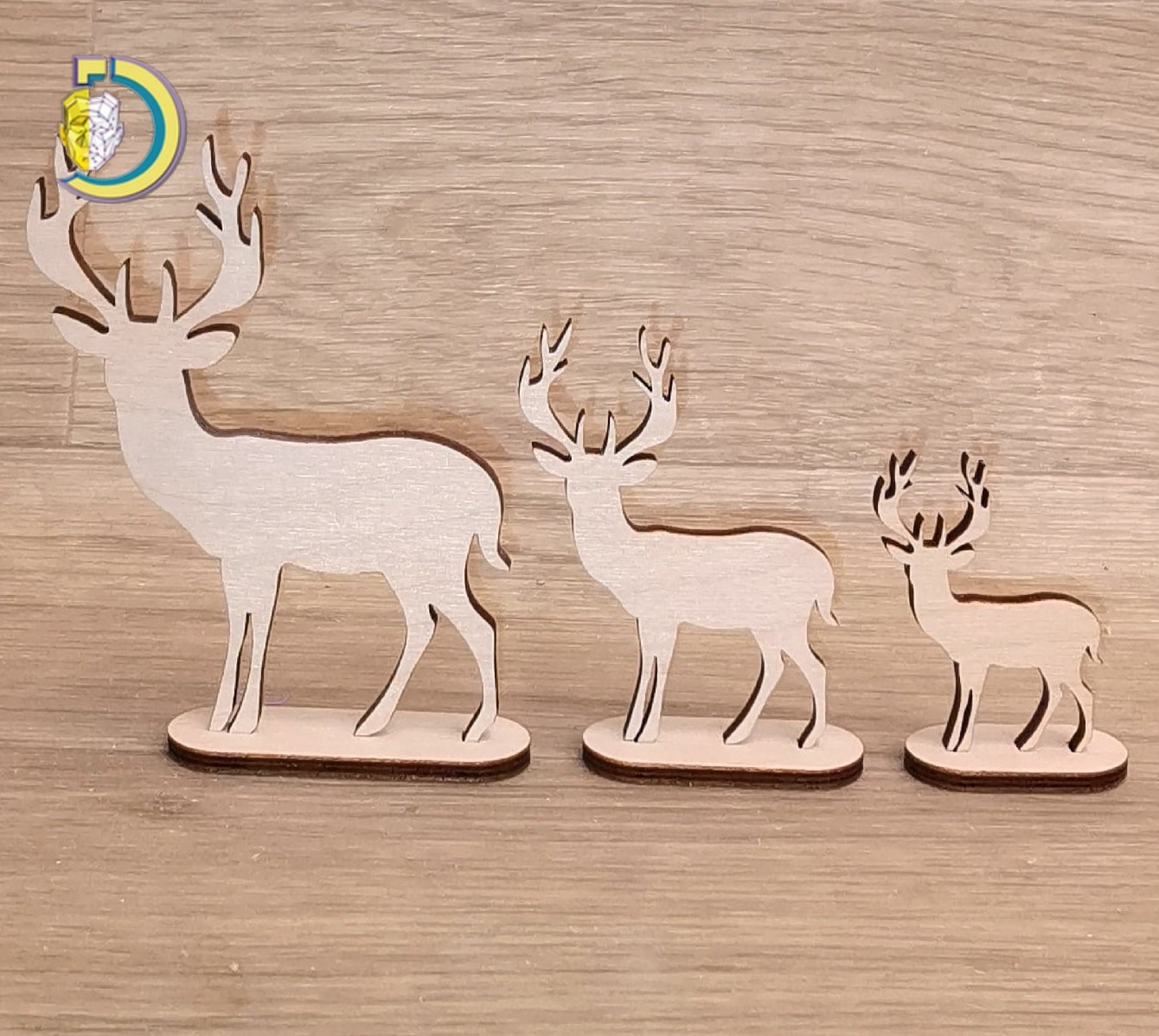 Laser Cut Fawn Deer Christmas Ornament CDR Free Vector - Dezin Laser Cut Fawn Deer Christmas Ornament CDR Free Vector