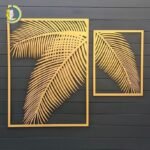 Laser Cut Fern Leaves Decorative Panel Free Vector