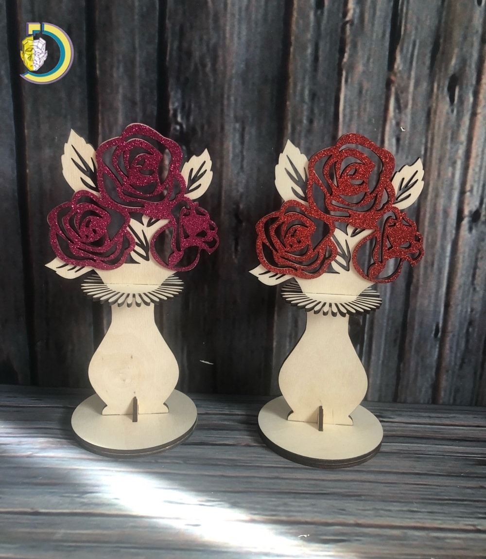 Laser Cut Flower Napkin Holder CDR Free Vector - Dezin Laser Cut Flower Napkin Holder CDR Free Vector